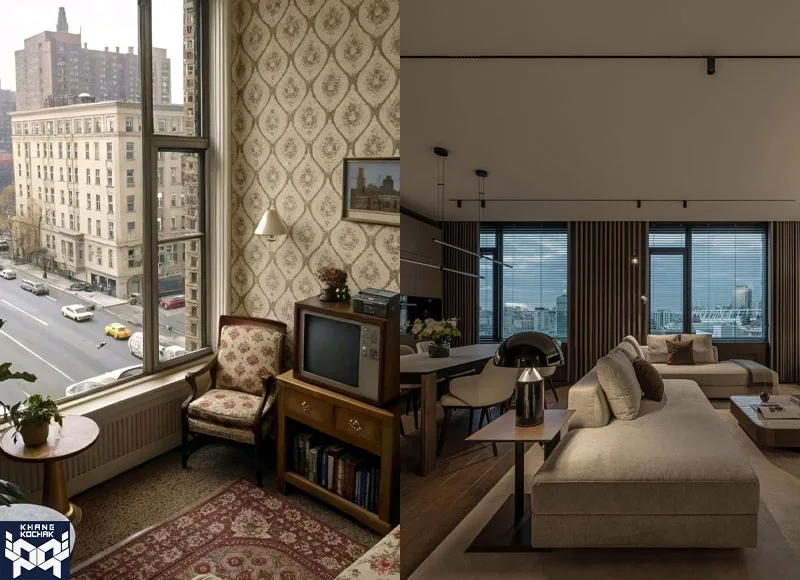 مقایسه آپارتمان قدیمی و جدید