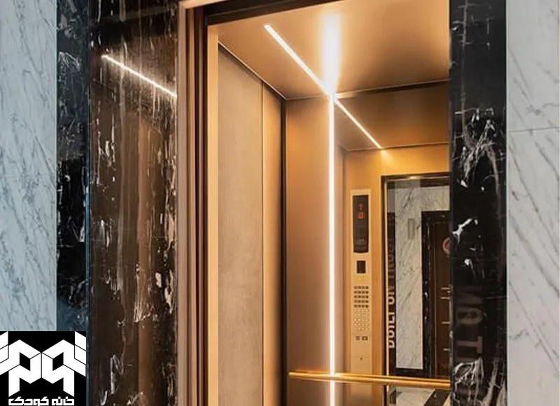 آسانسور در آپارتمان کوچک - خانه کوچک